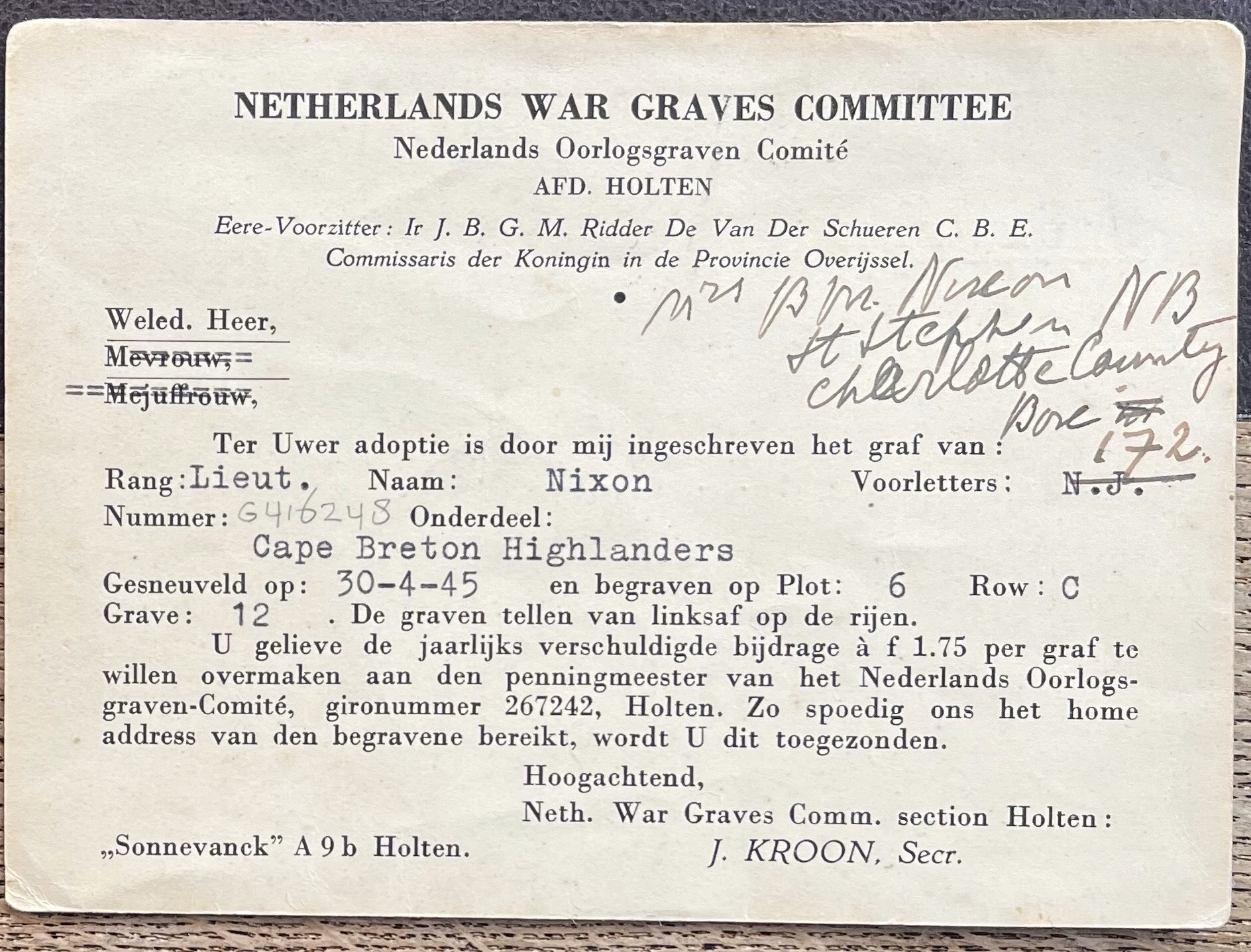 Photo of Norman James Nixon