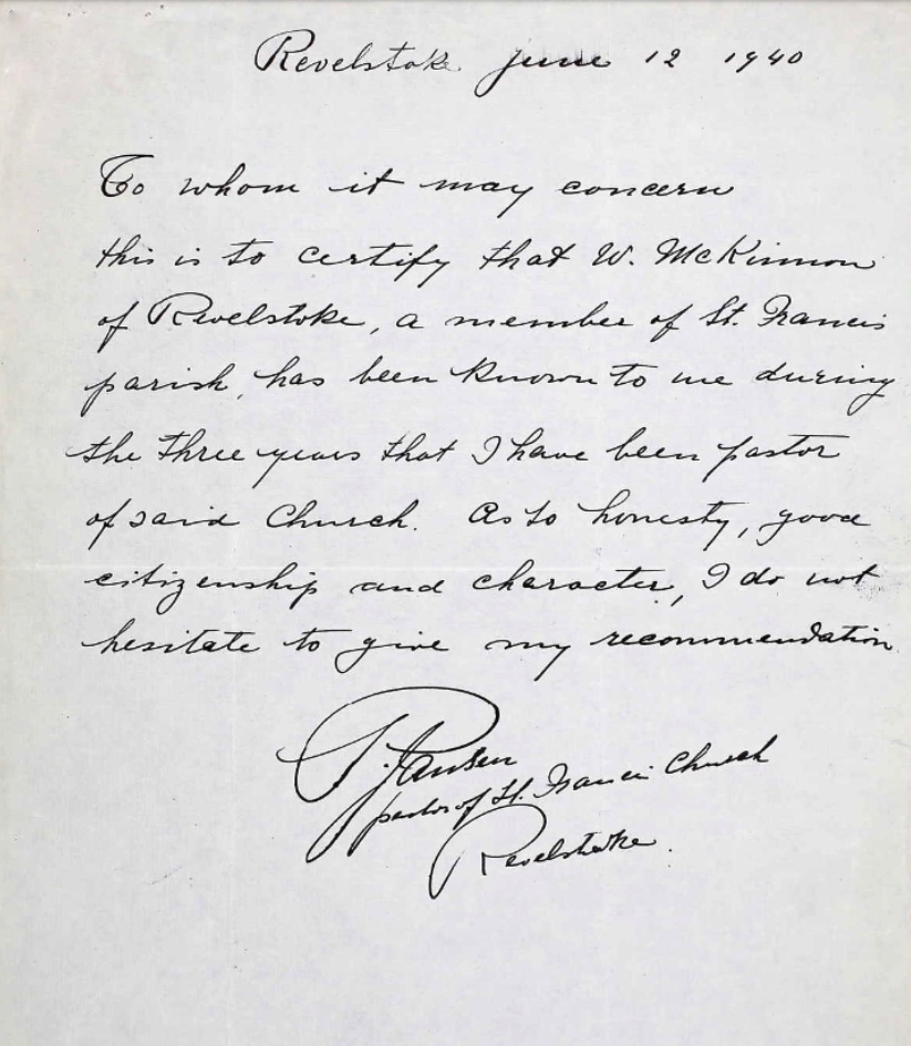 Letter of recommendation