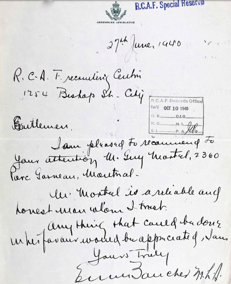 Letter of recommendation