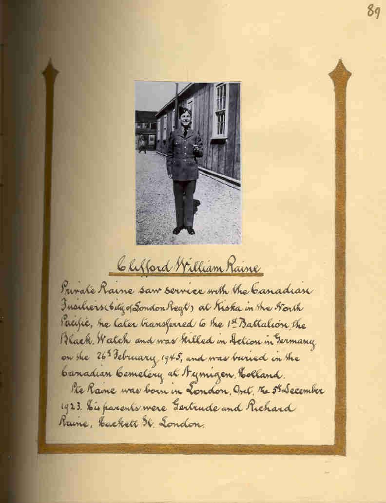 Photo of CLIFFORD WILLIAM RAINE