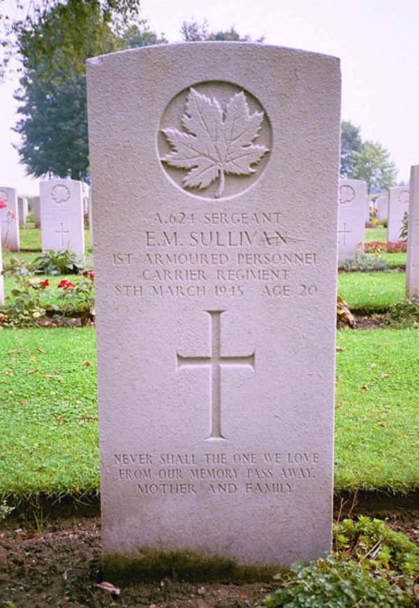 Headstone of Ernest M. Sullivan