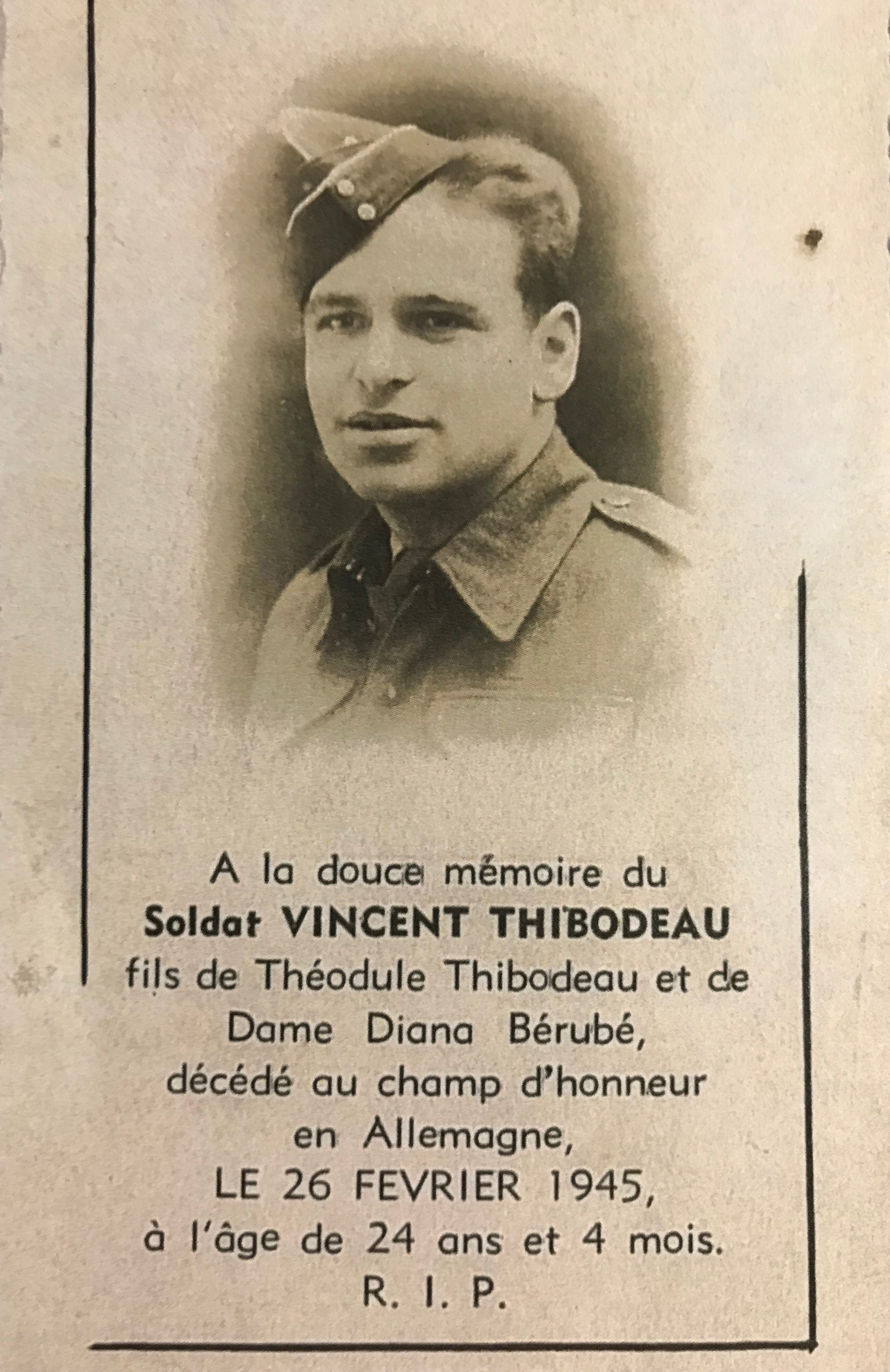 Photo of VINCENT THIBODEAU