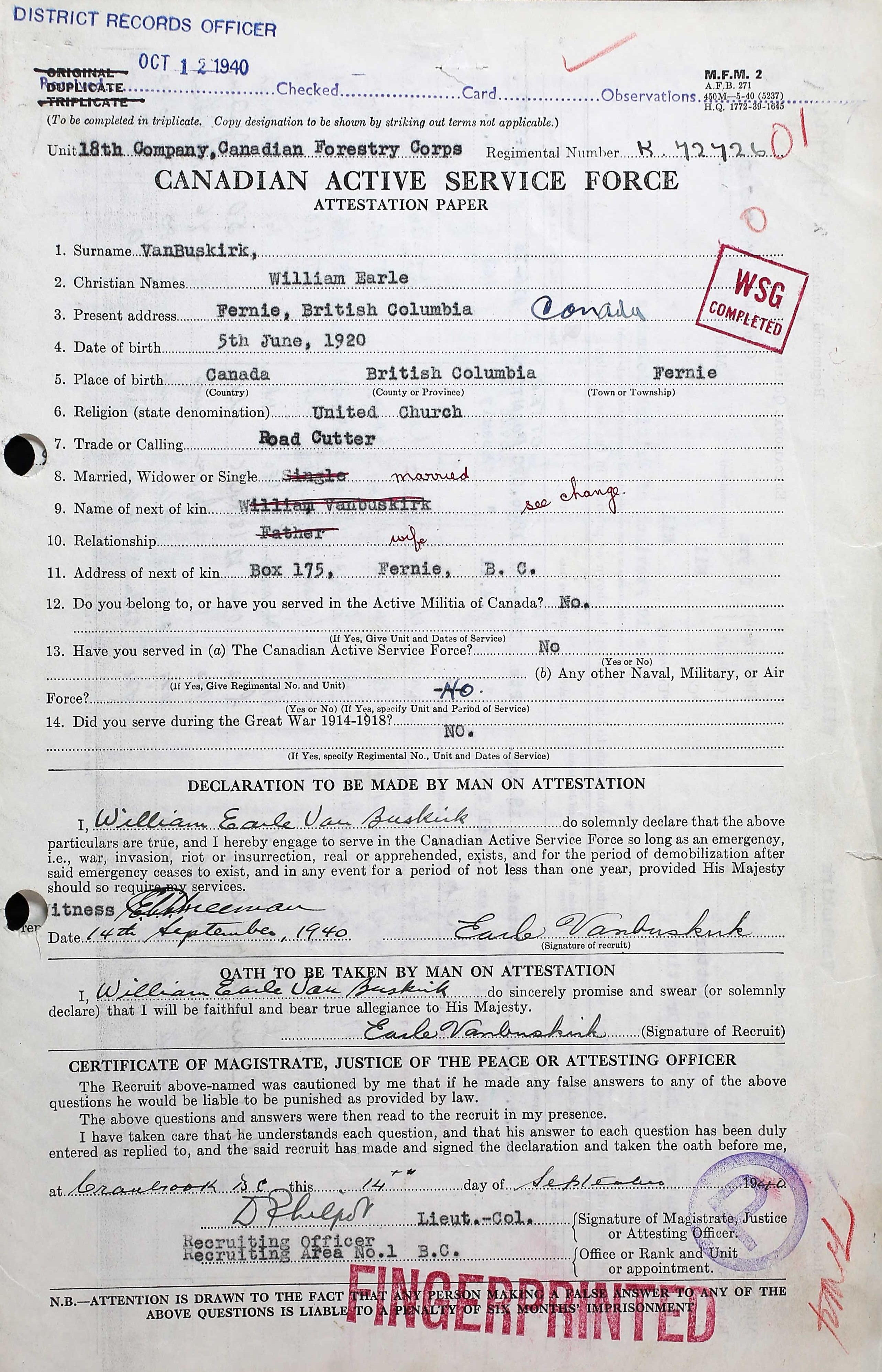 Attestation paper