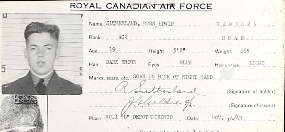 RCAF identification card