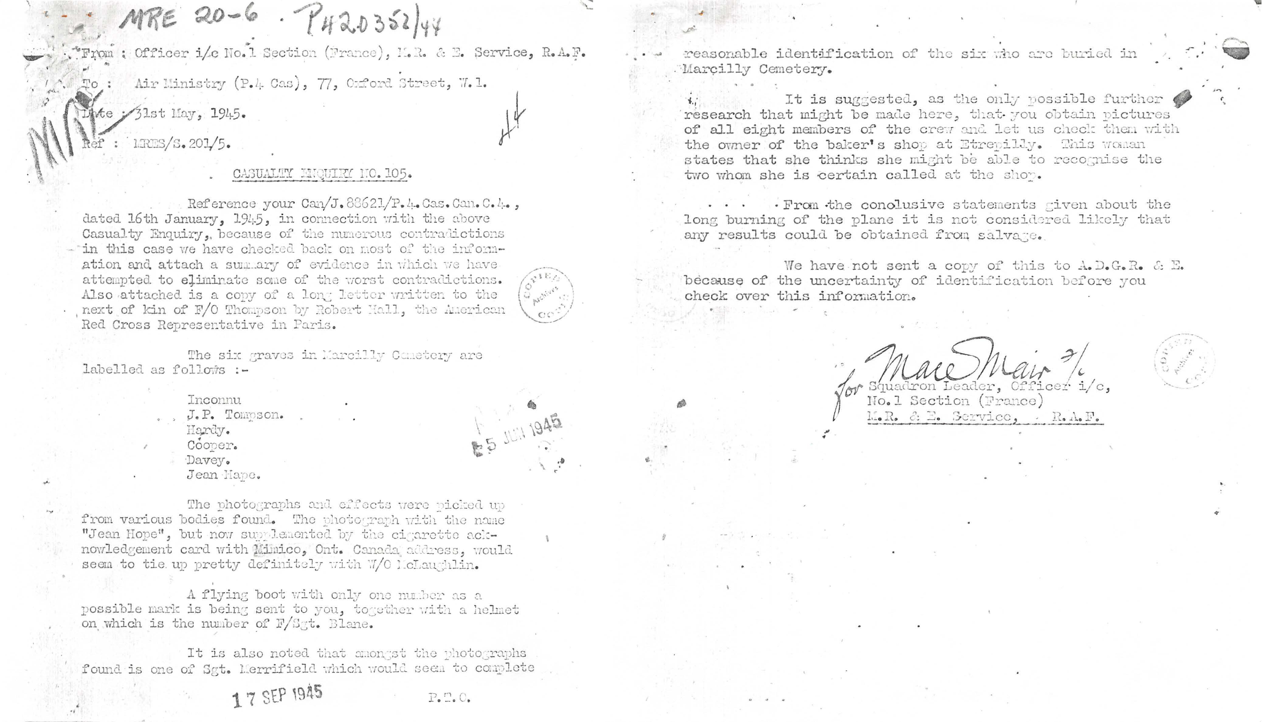 Circumstances of death registers