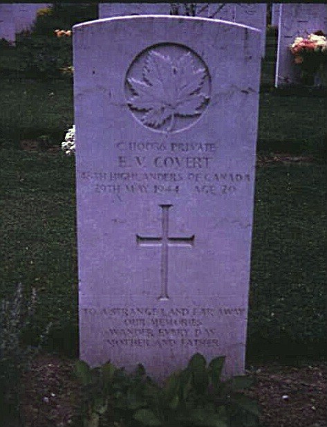 Headstone of Elmer V. Covert