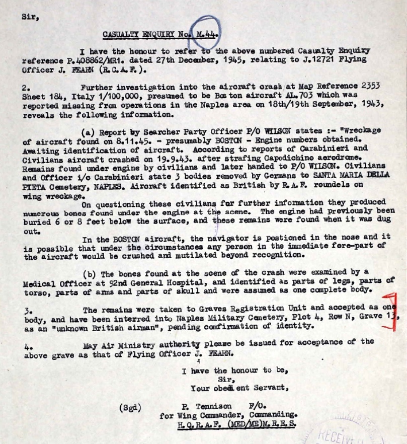 Circumstances of death