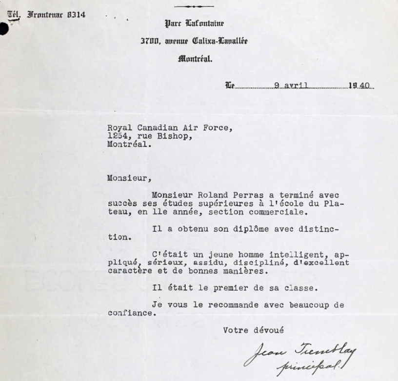 Letter of recommendation