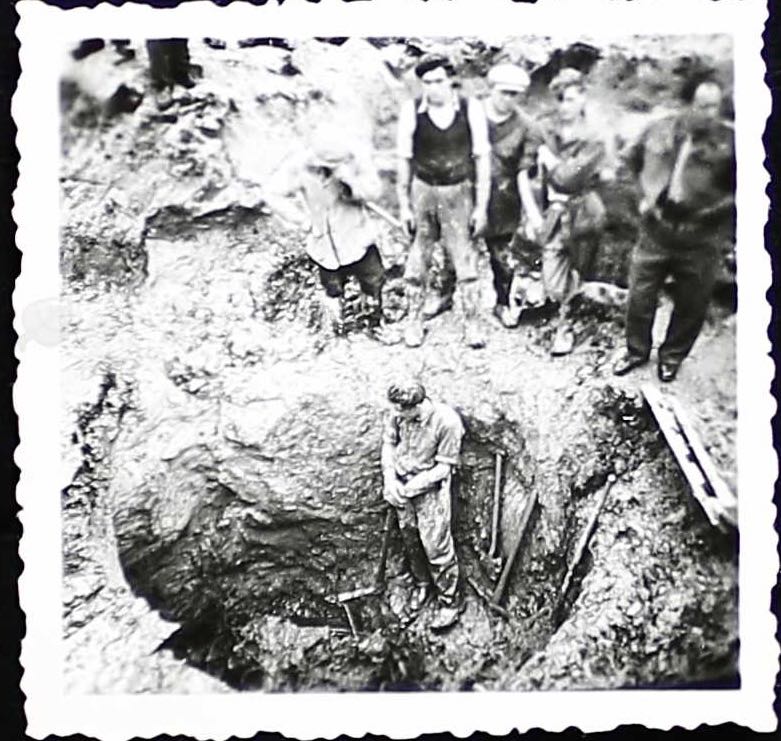 Photo of location of crash and crater, LAC, Ottawa