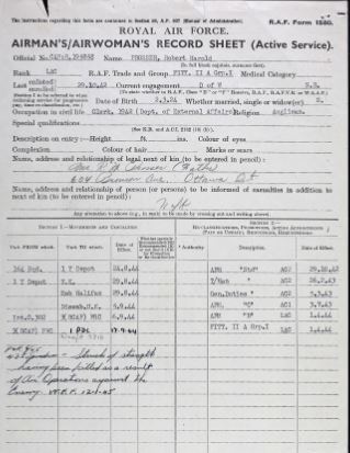 RCAF Service Record