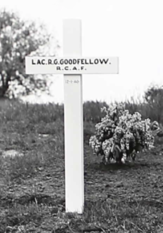 Temporary grave marker