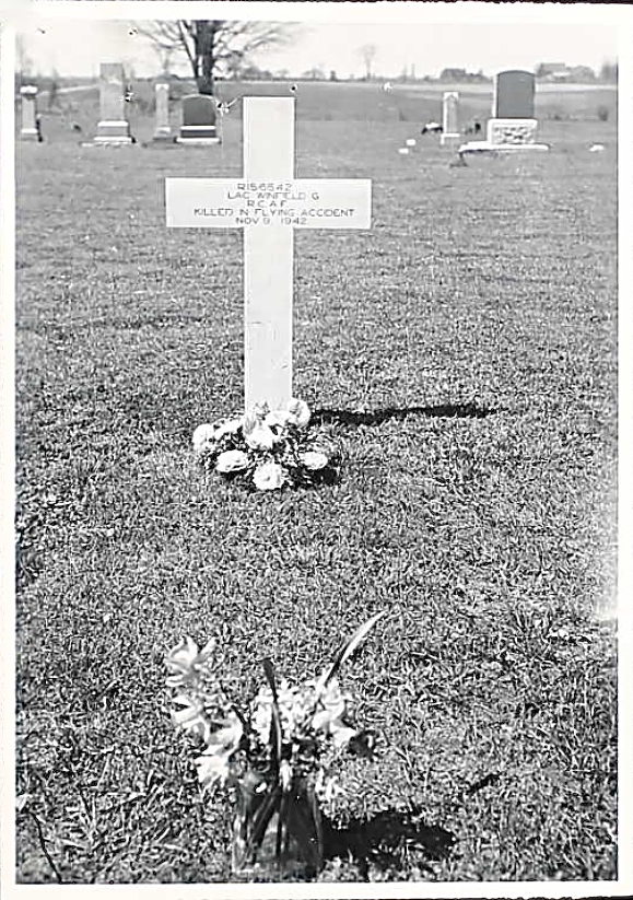 Temporary grave marker