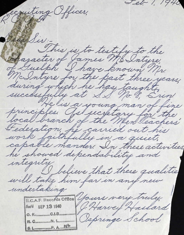 Letter of recommendation