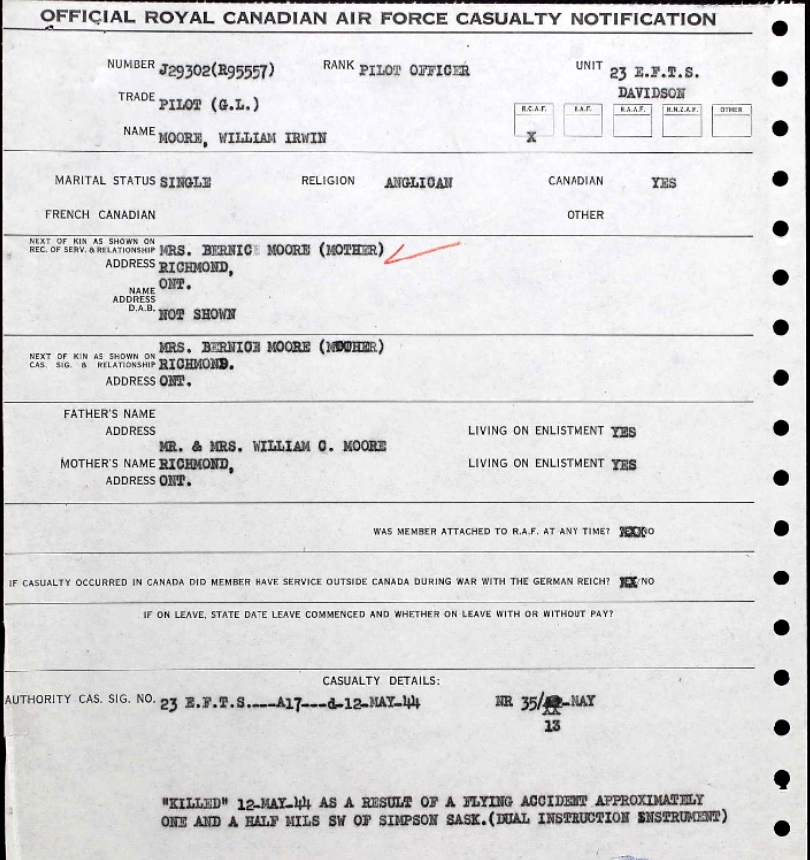 Notification of death