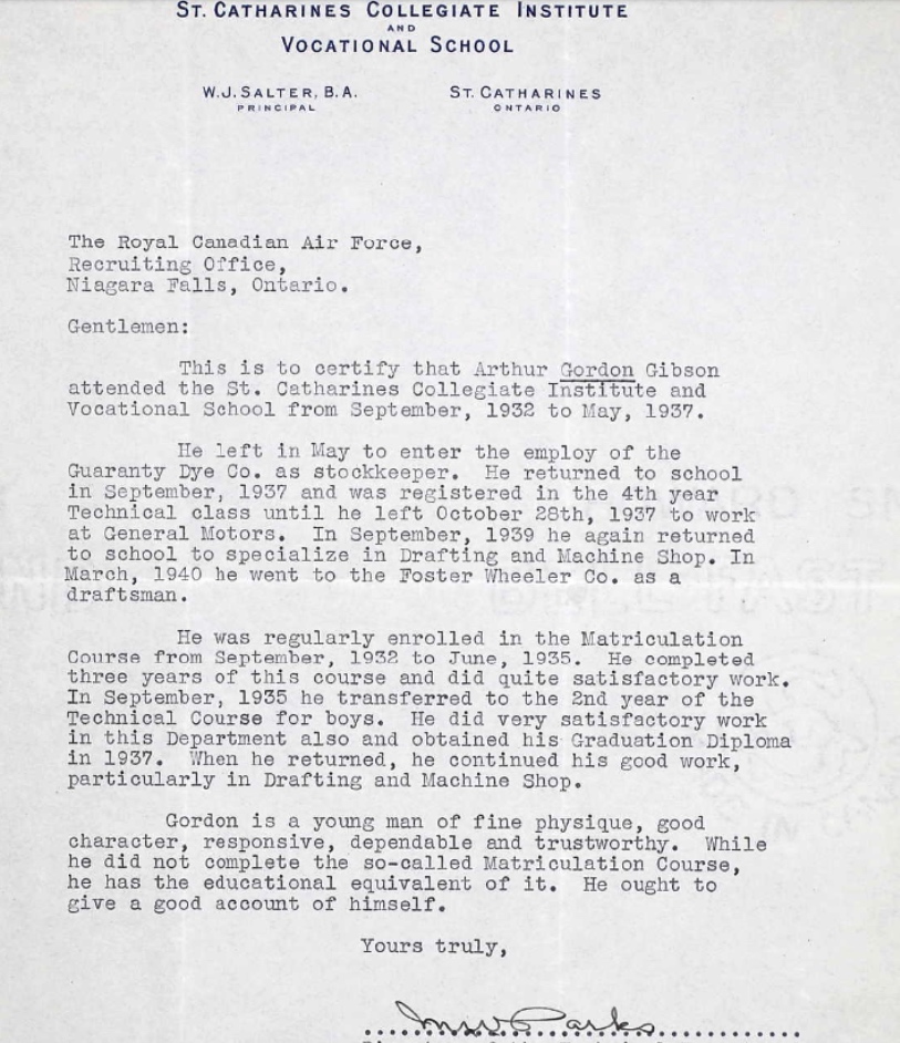 Letter of recommendation