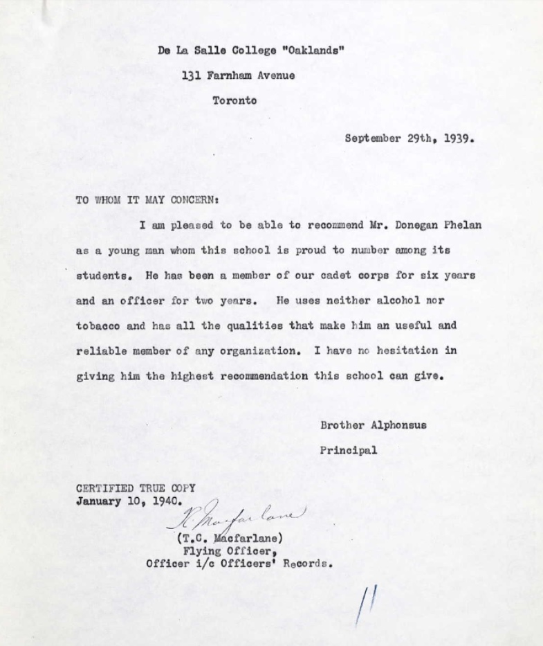 Letter of recommendation