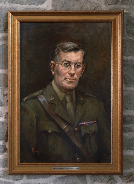 Oil painting of Banting