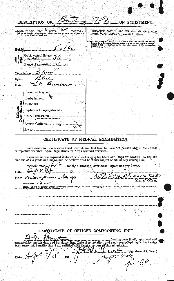 Attestation Papers (Reverse)