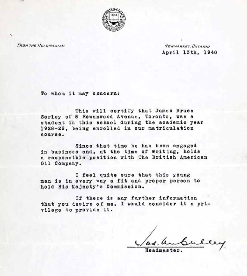 Letter of recommendation