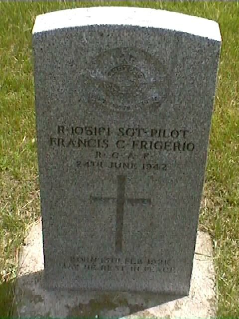 Headstone of Francis C. Frigerio