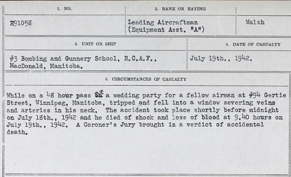 Circumstances of death registers