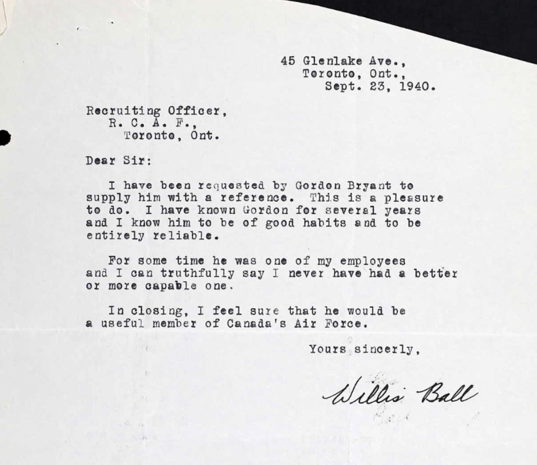 Letter of recommendation