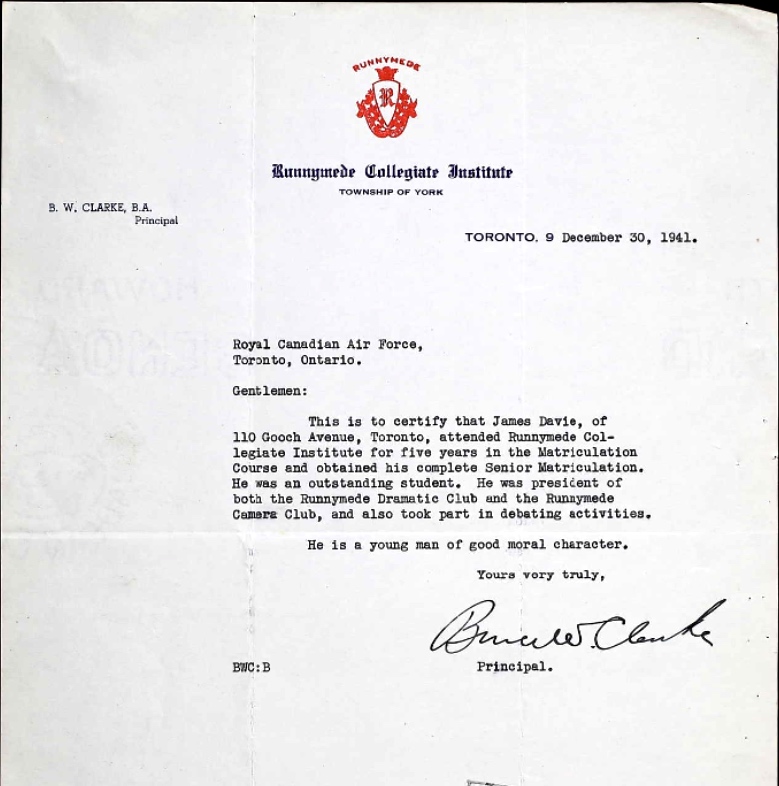 Letter of recommendation