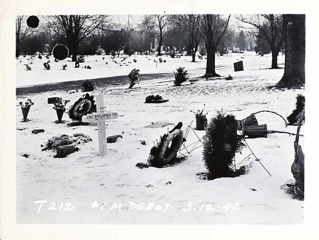 Temporary grave marker