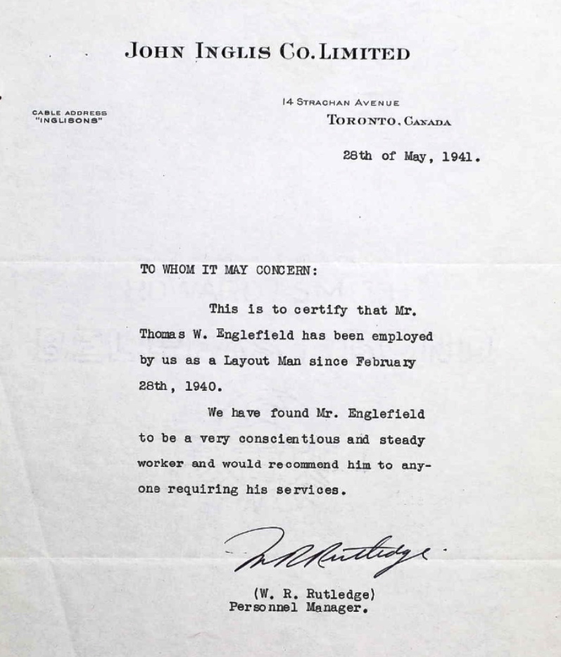 Letter of recommendation