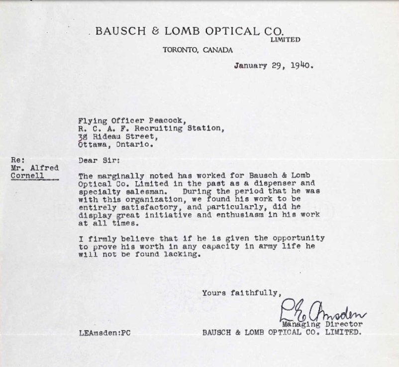 Letter of recommendation