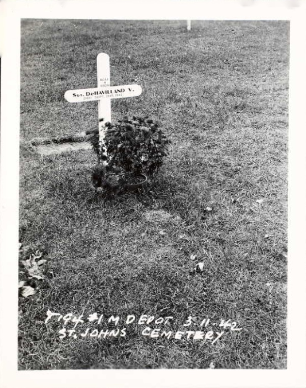 Temporary grave marker