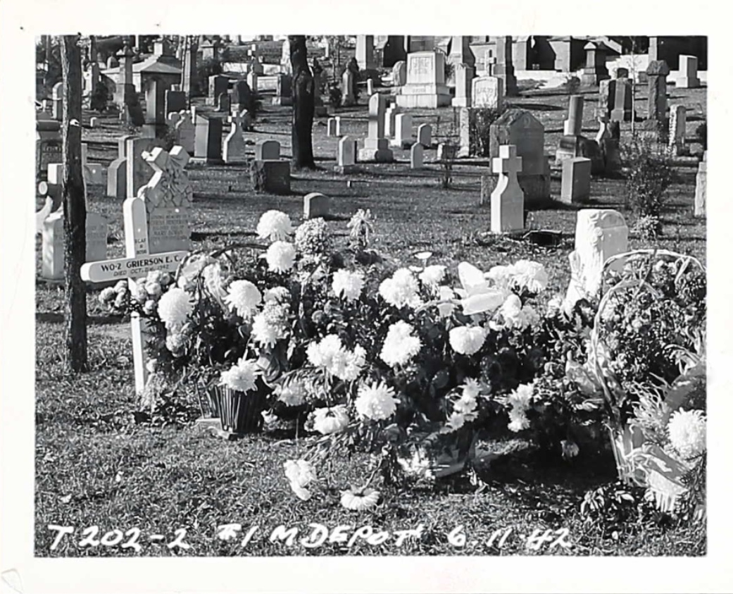 Temporary grave marker