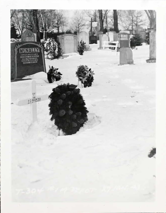 Temporary grave marker