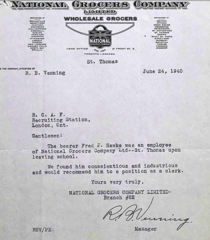 Letter of recommendation