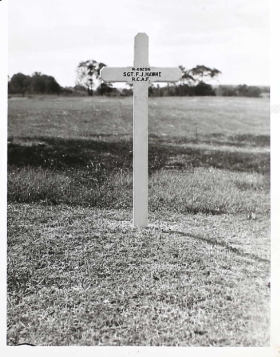 Temporary grave marker