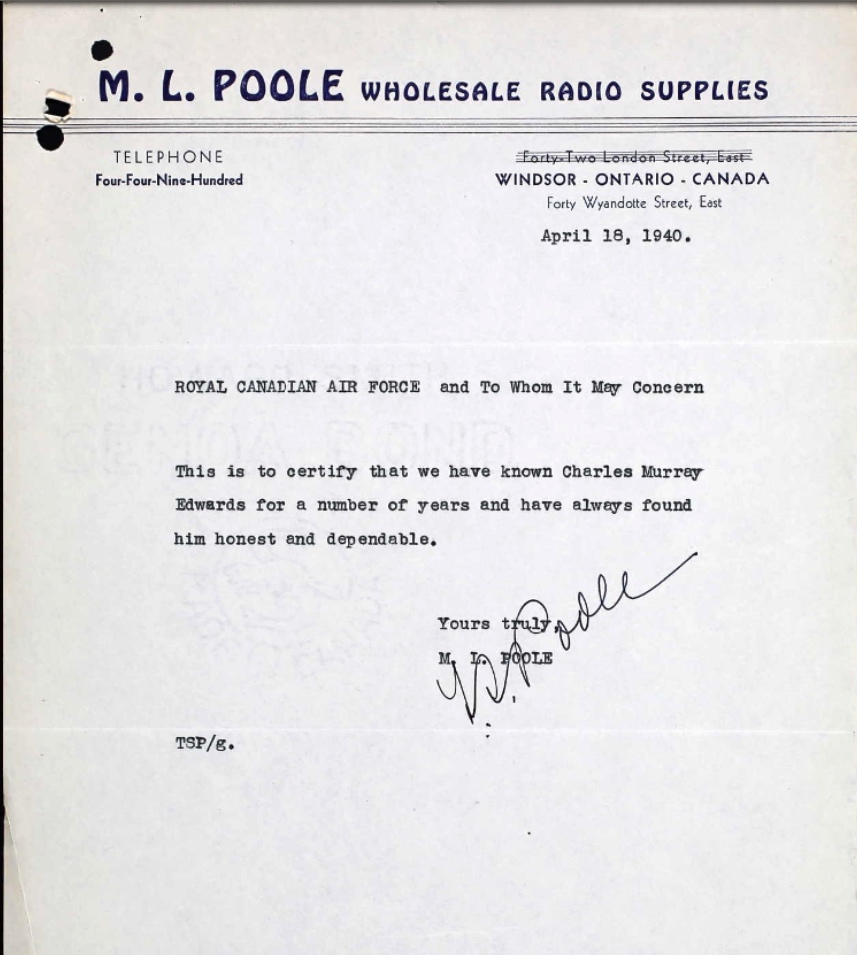 Letter of recommendation