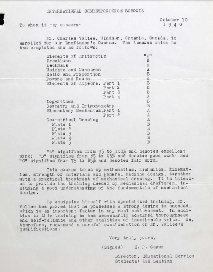 Letter of recommendation