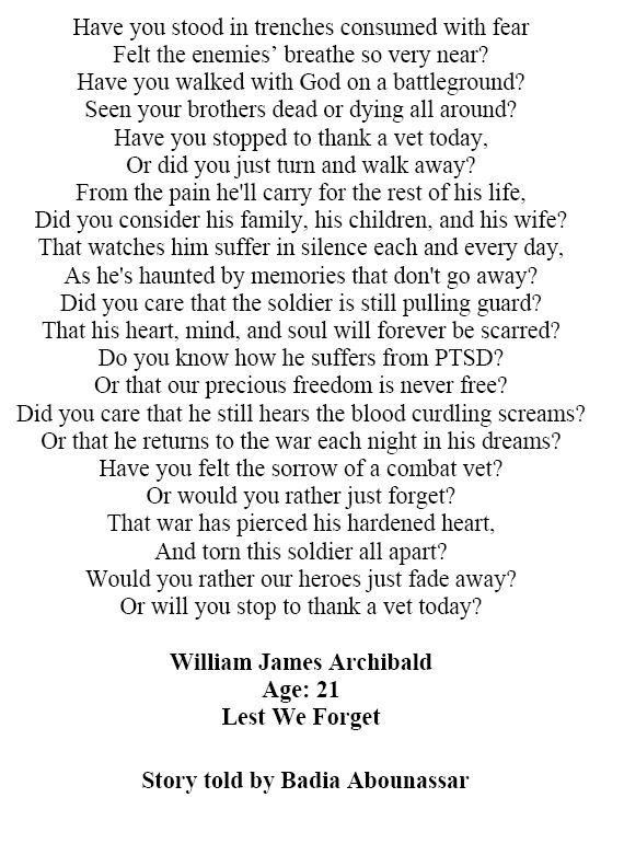 Oakville Remembers Biography (Page 3)