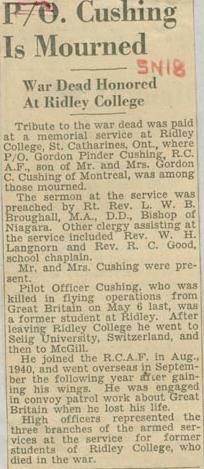 Photo de Gordon Pinder Cushing