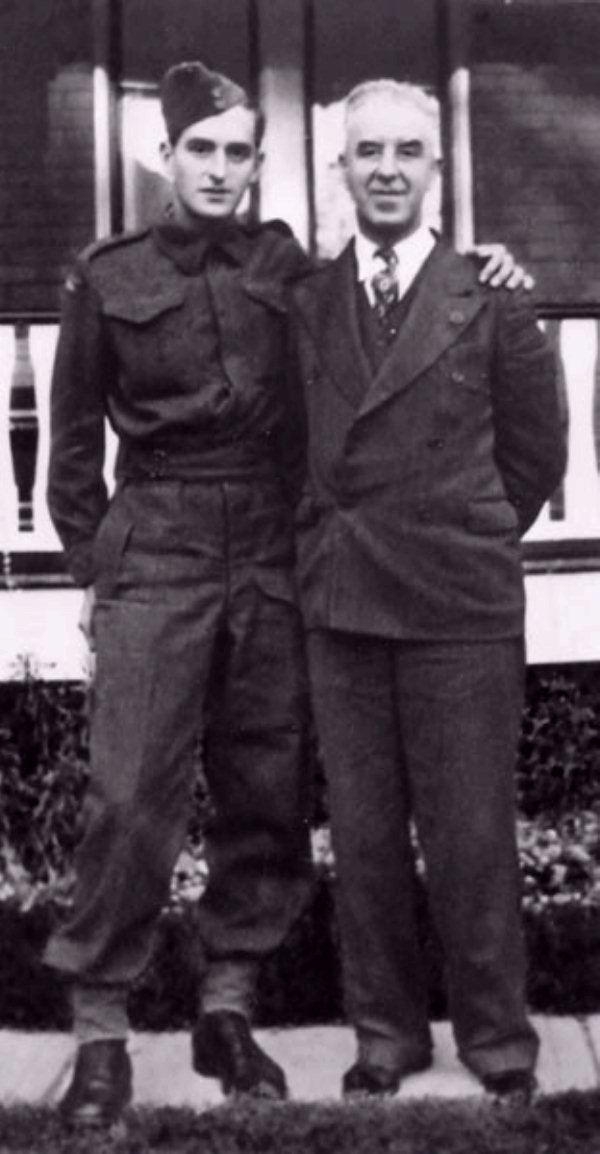 Photo of John and his Father.