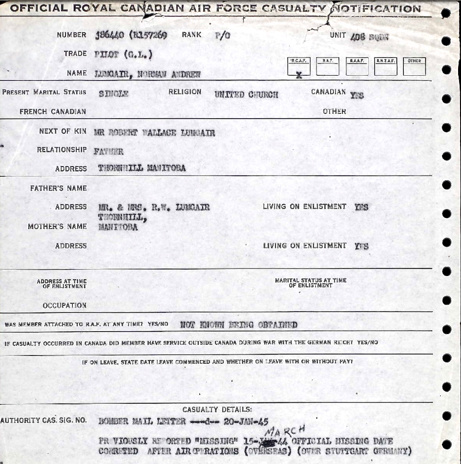 Notification of death