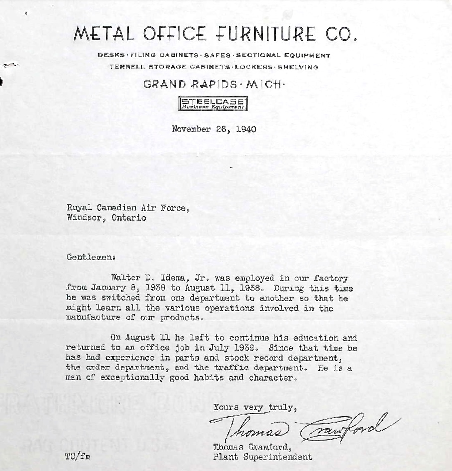 Letter of recommendation