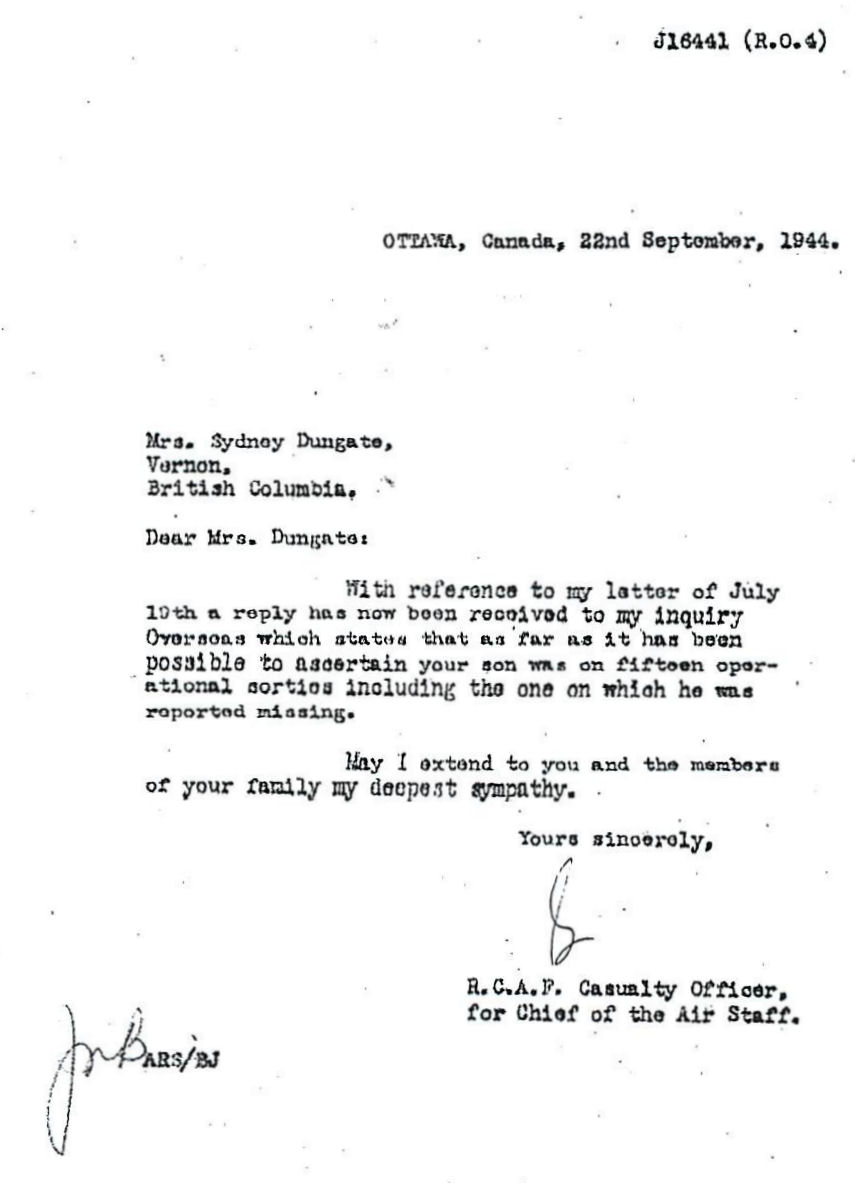 Letter (September 22, 1944)