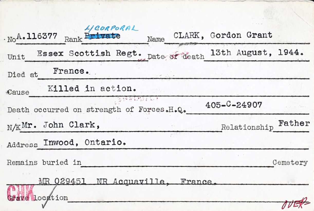 Notification of death