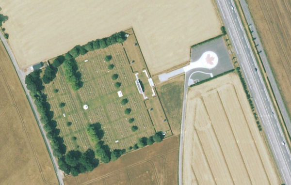Aerial View of Cemetery