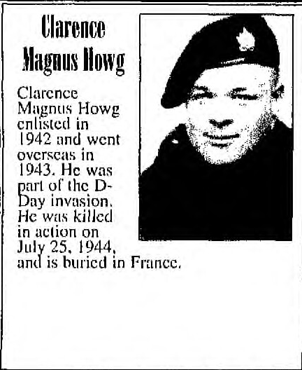 Photo of CLARENCE MAGNUS HOWG