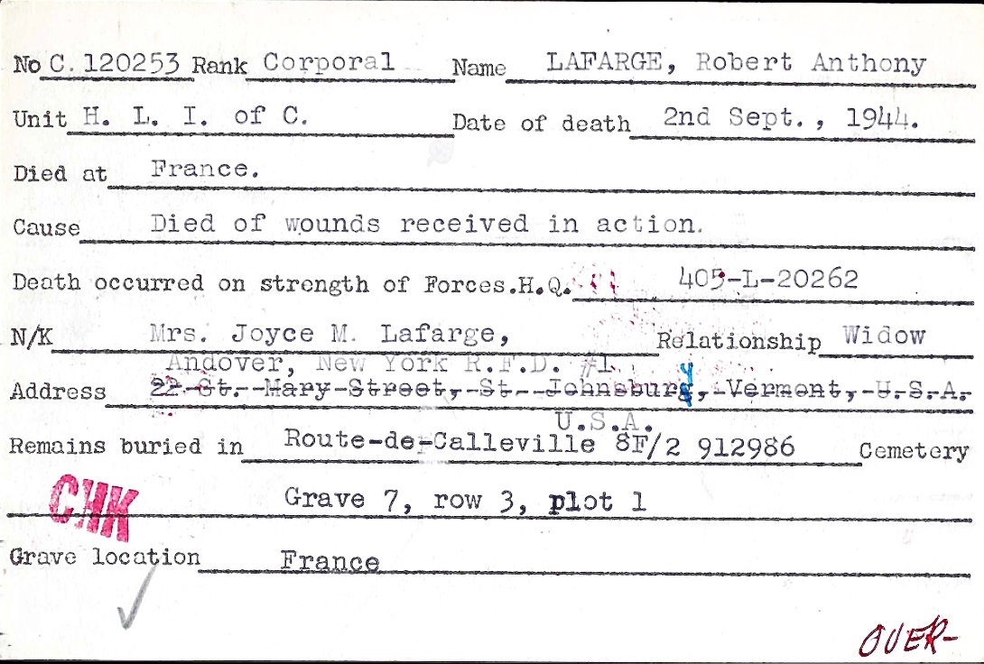 Circumstances of death