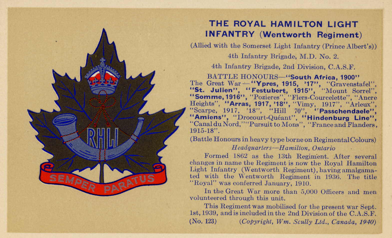 Royal Hamilton Light Infantry
