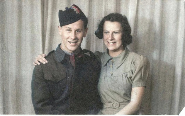 Photo of Kenneth and wife Pamela from wedding day.