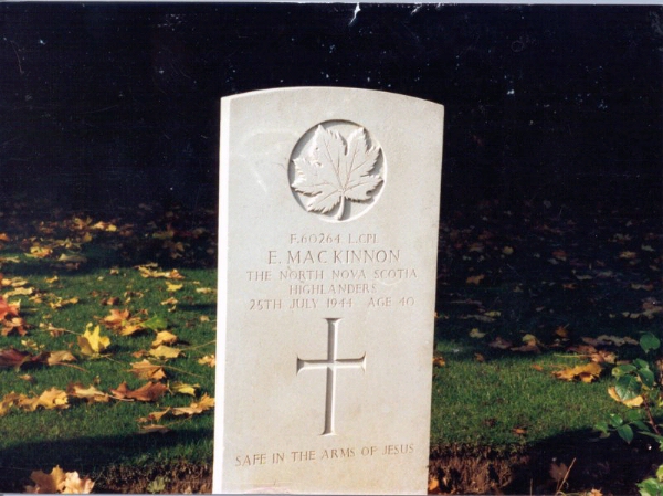 Gravestone for Ewen MacKinnon